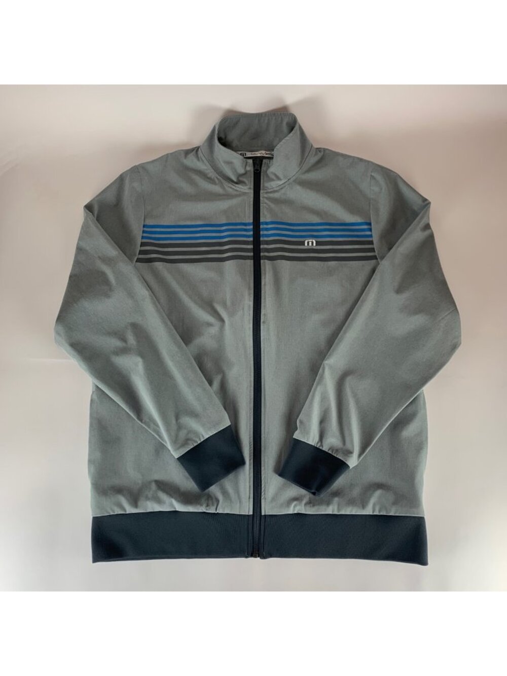 Travis Mathew Golf Gray Full Zip Lightweight Jacket Mens Large
